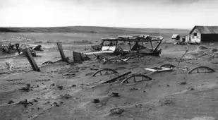 Dust Bowl Pictures Abandoned Equipment
