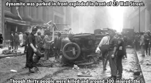 Wall Street Bomb In 1920