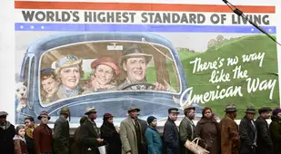 Line Of Poor People