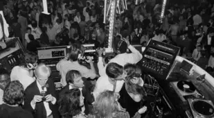 Andy Warhol With Brooke Shields In Studio 54