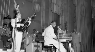 Nat King Cole Playing The Piano