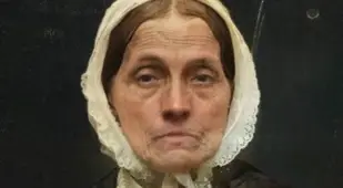 Colorized Portrait Of Anonymous 1850s Woman 