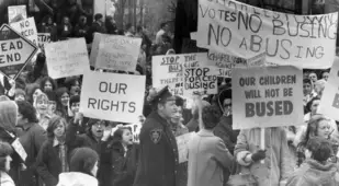 Anti Busing Demonstration In Boston