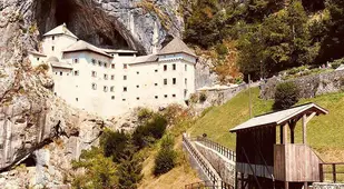 Predjama Castle View