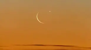 Venus And The Moon