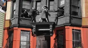 Vintage Crime Scenes Balcony