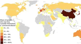25 Maps Atheism