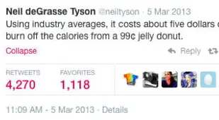 Neil DeGrasse Tyson Tweets Donut