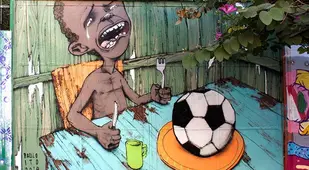 Anti-FIFA Street Art