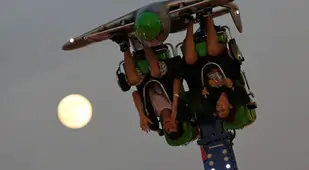Supermoon Wisconsin Coaster