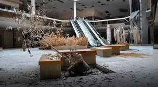 Crumbling Mall Lobby