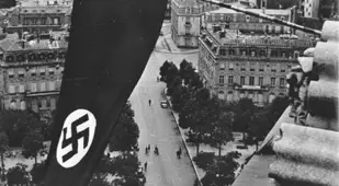 Nazi Flag Flying in Paris