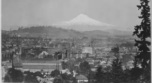 Mt. Hood Over Portland, Oregon