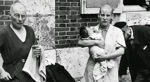 French Woman With German Baby Public Humiliation Shaved Head