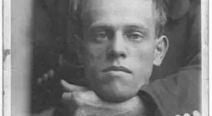 Policeman Holding Herbert Cockran