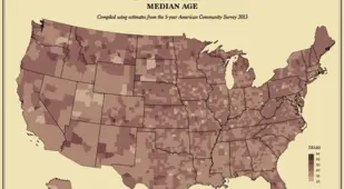Map America Age Median
