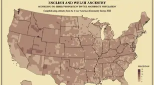 Map America Ancestry English