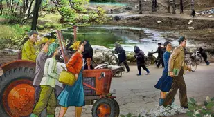 North Korea Farmers Countryside