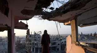 Occupied Palestine Shujayea Wreckage