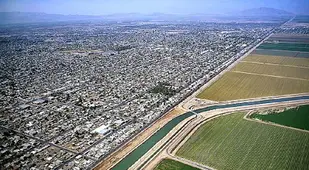 Aerial Borders Mexicali Farms
