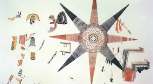 Ancient Maps Star Fresco