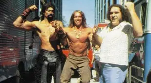 Andre The Giant Wilt Chamberlain Arnold Schwarzenegger