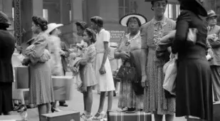 Passengers Waiting At Old Penn Station