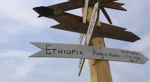 Peace Corps Sign Post