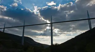 Clouds Viaduct Blue Sky