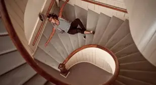 Man Falling Down Stairs