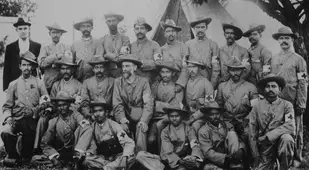 Gandhi In A Group Photo