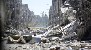 War Against Isis Destroyed Town