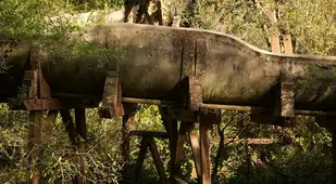 Abandoned Log Flume Ride