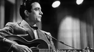 Johnny Cash Plays Guitar In The 1950s