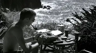 Hunter S Thompson Writing By The Water