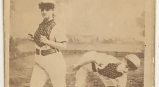 Polka Dot Picking Up Ball