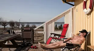 Bastoy Prison Inmate Relaxing