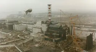 Aerial View Of Chernobyl After Explosion