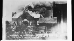 Tulsa Riot Burning Church