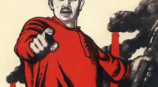 Soviet Propagana Point Red