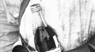 Finnish soldier with Molotov Cocktail