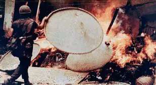 My Lai Burning Dwelling