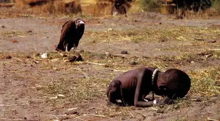 Vulture Near Little Child