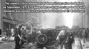 Wall Street Bomb In 1920
