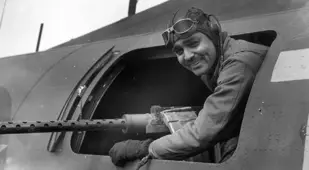 Clark Gable serving as a gunnery instructor with the US Army Air Force