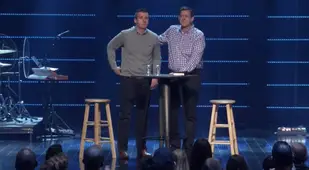 Andy Savage Standing On Stage