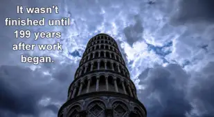 Leaning Tower From Below