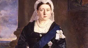 Watercolor Painting Of Queen Victoria