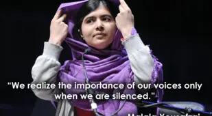 Inspirational Quotes For Women Malala Yousafzai