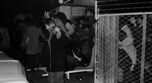 Crowded Chaos At Altamont Entrance